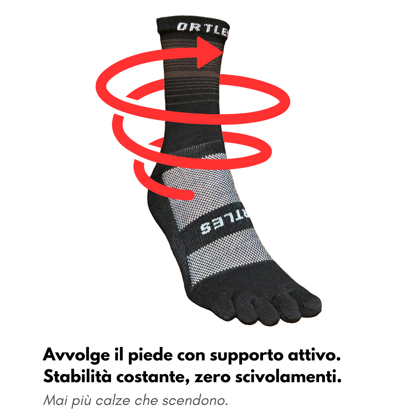 Elite - Calze Compressive Alte 5 Dita