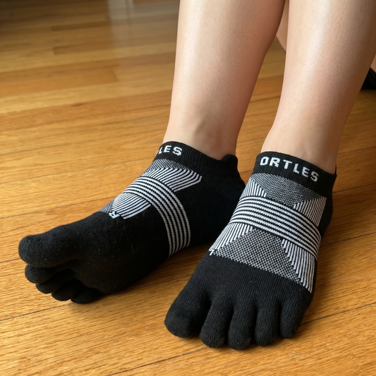 Core 2 Black - Calze Basse 5 Dita