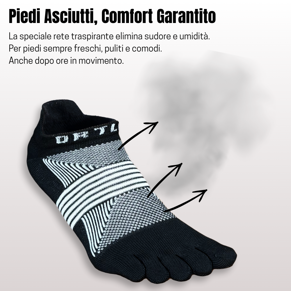 Core Black - Calze Basse 5 Dita