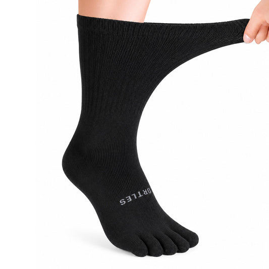 Ortles Zero Press Black - Calze Alte 5 Dita senza elastico