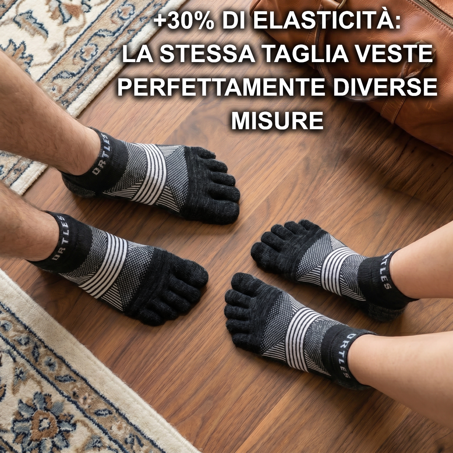 Core 2 Grey - Calze Basse 5 Dita