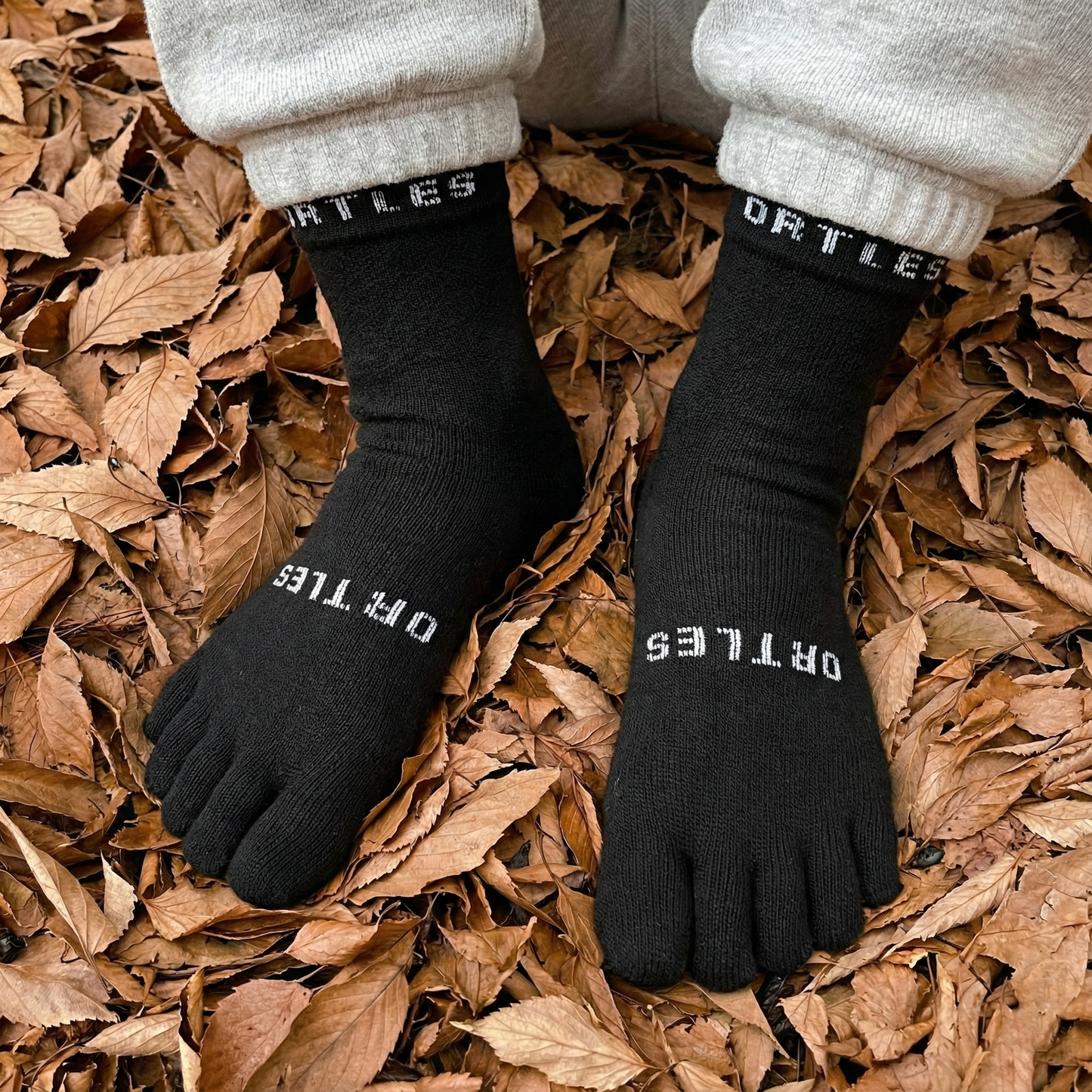 Ortles Thermo Black - 5-Toe High Socks