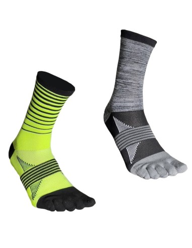 copy of KIT 3 calcetines altos Ortles - Calcetines 5 dedos Trail Running