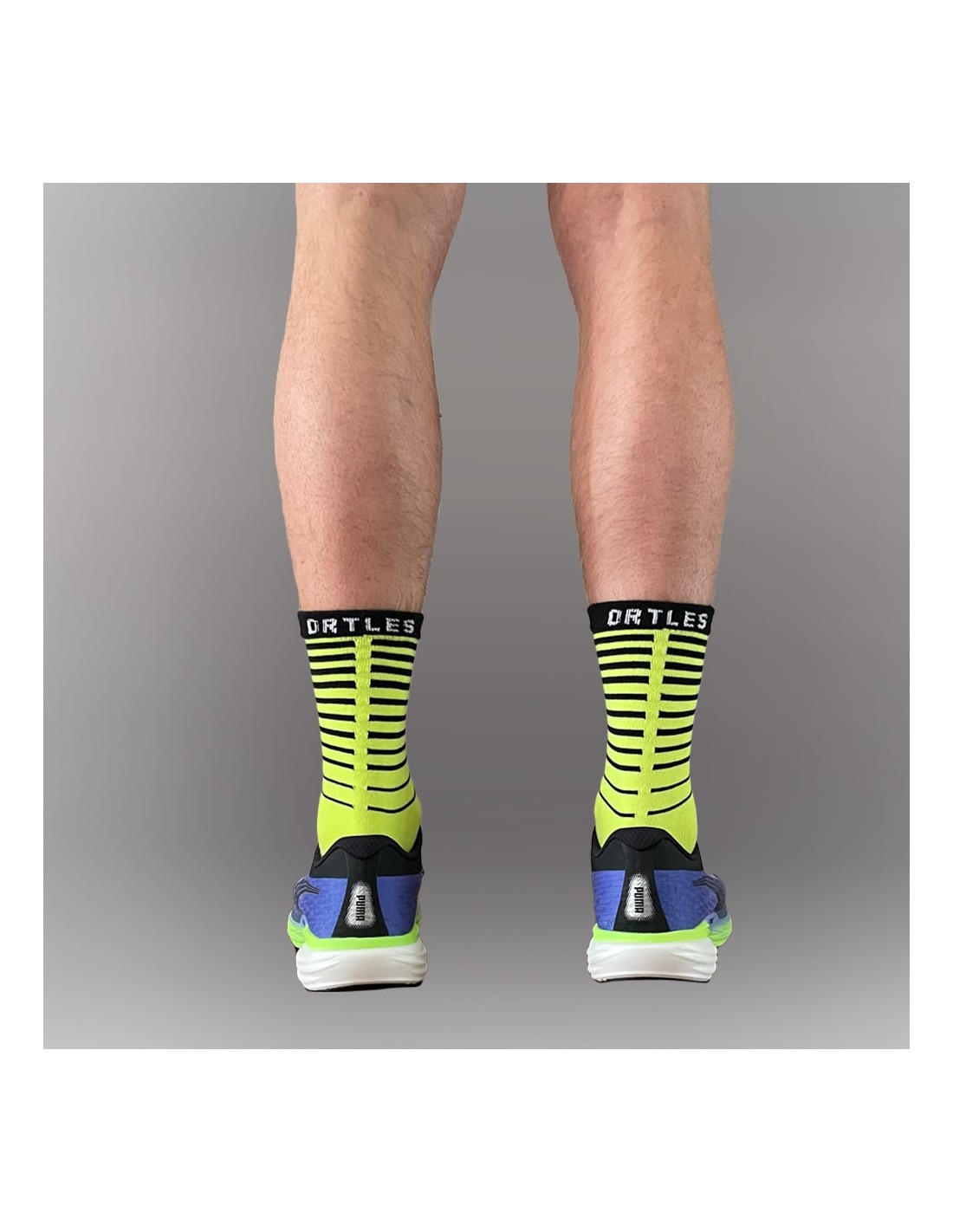 Ortles Stripes - Hohe Finger 5 Trailrunning-Socken