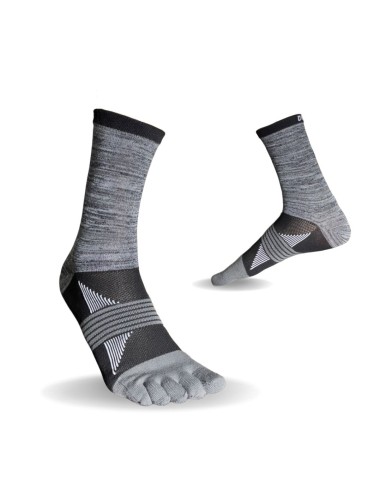 Ortles Sand - Hohe Trailrunning-Socken 5 Finger