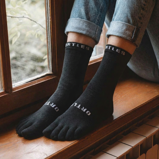 Ortles Thermo Black - Calze Alte 5 Dita