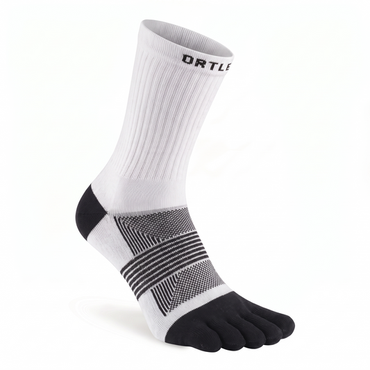 Ortles Basic 2 White - 5-Toe High Socks