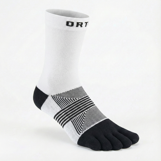 Ortles Basic White - Calze Alte 5 Dita