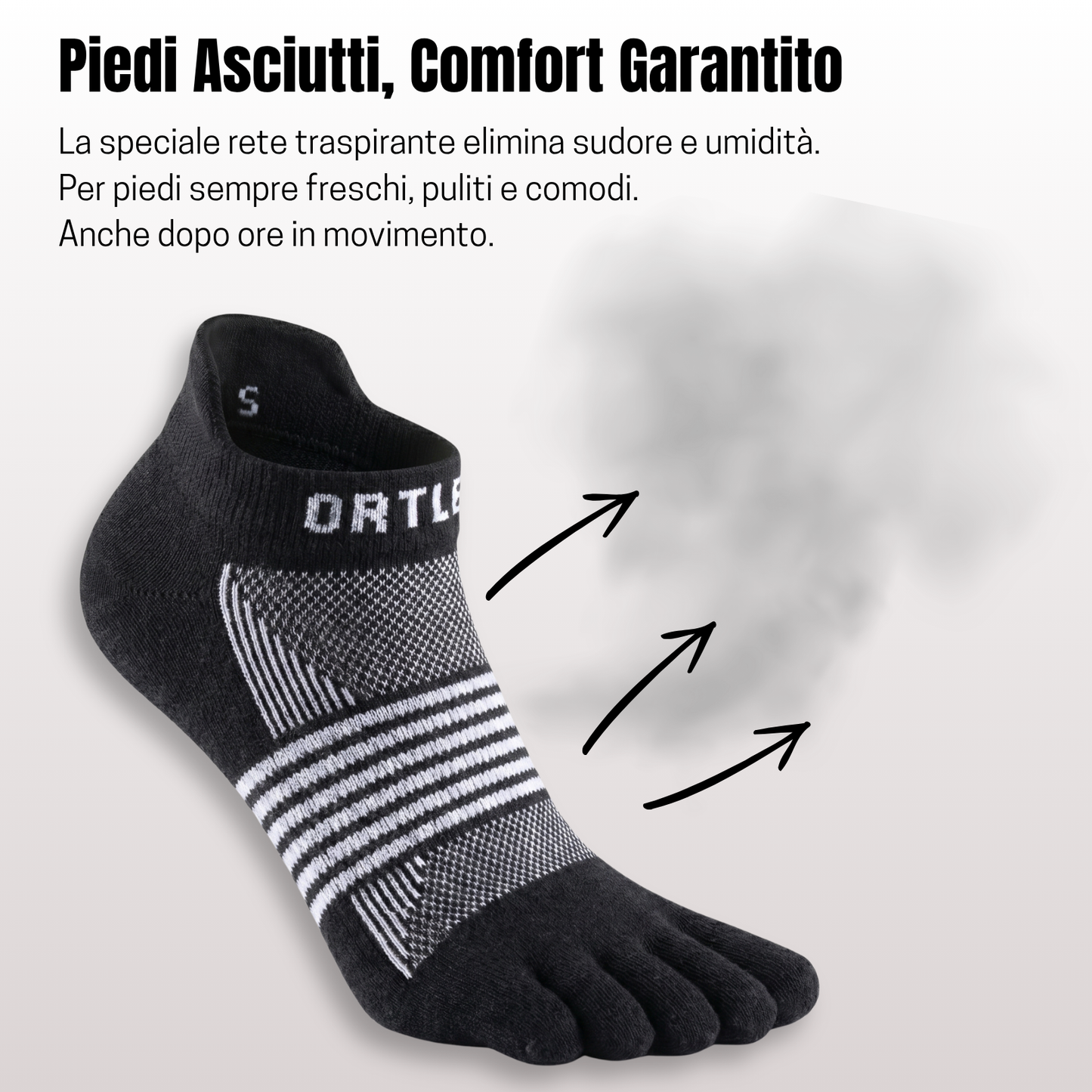 Core Black – Chaussettes basses à 5 doigts