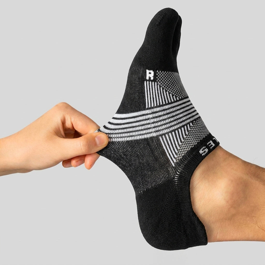 Core 2 Black - Calze Basse 5 Dita