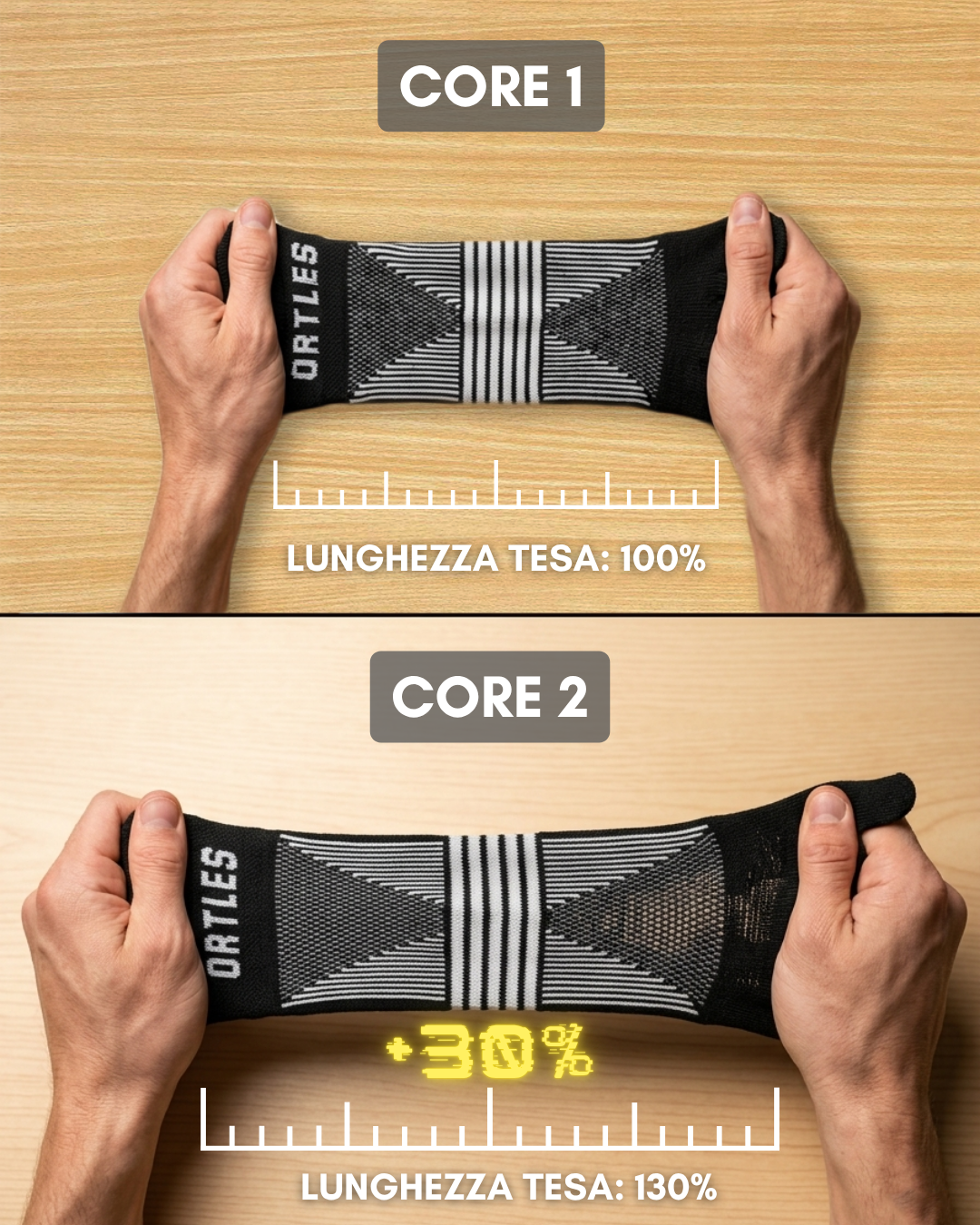 Core 2 Grey - Calze Basse 5 Dita