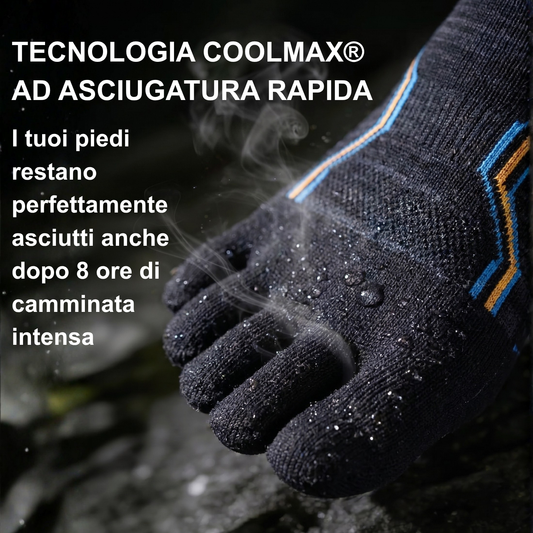 Dry Max - Calze 5 Dita Compressive in Coolmax