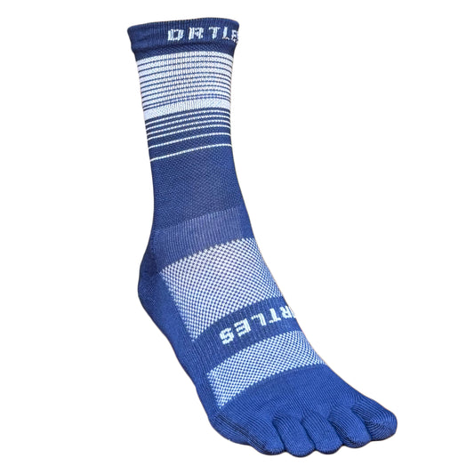 Elite Blu - Calze Compressive Alte 5 Dita