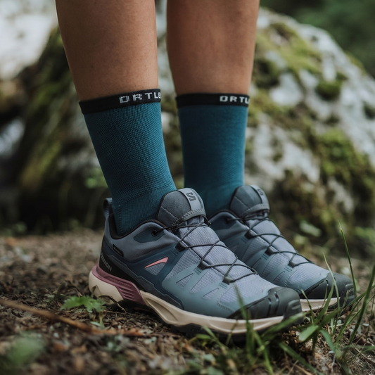 Elite Teal - Calze Compressive Alte 5 Dita