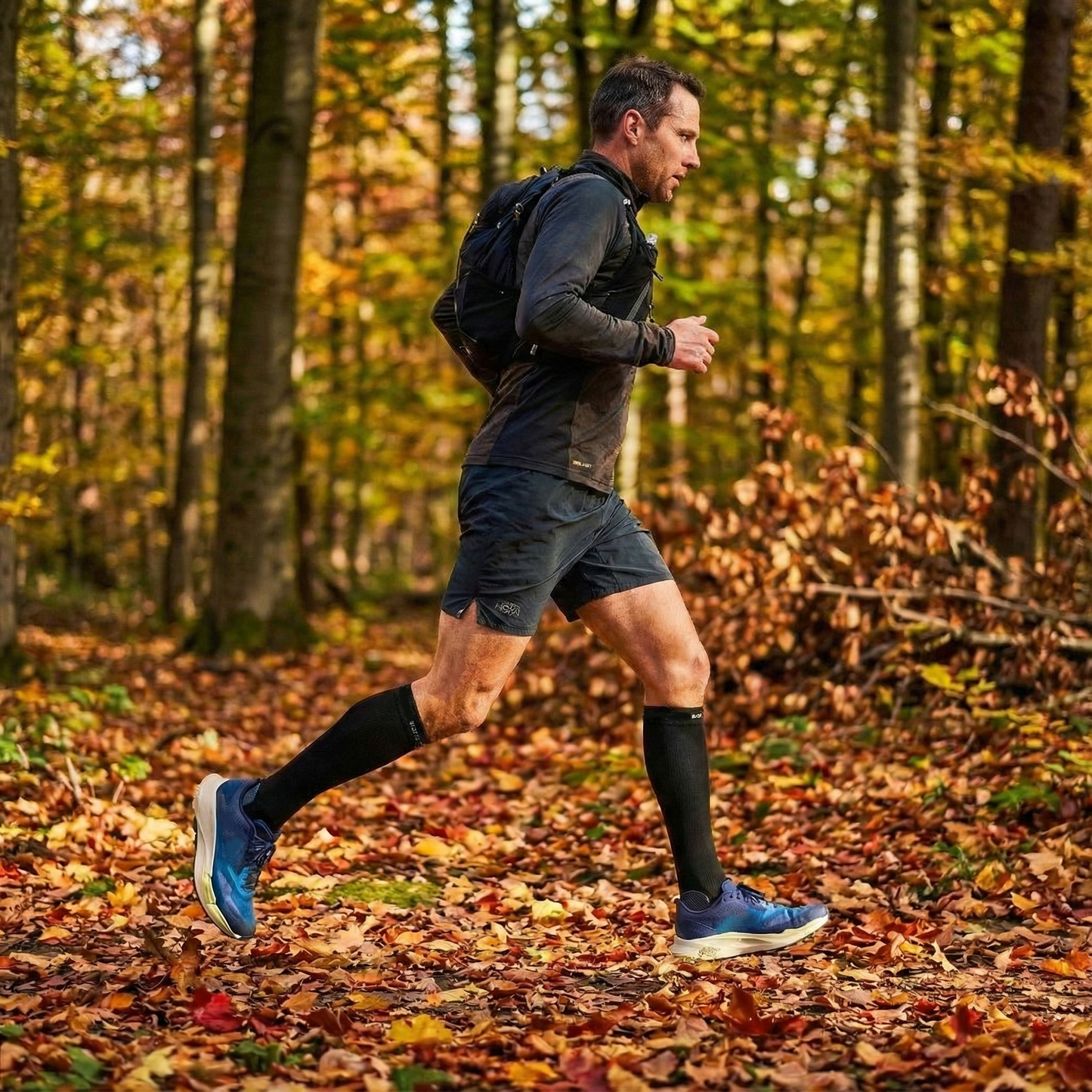 Flow+ Essential - Calze alte al ginocchio a 5 dita