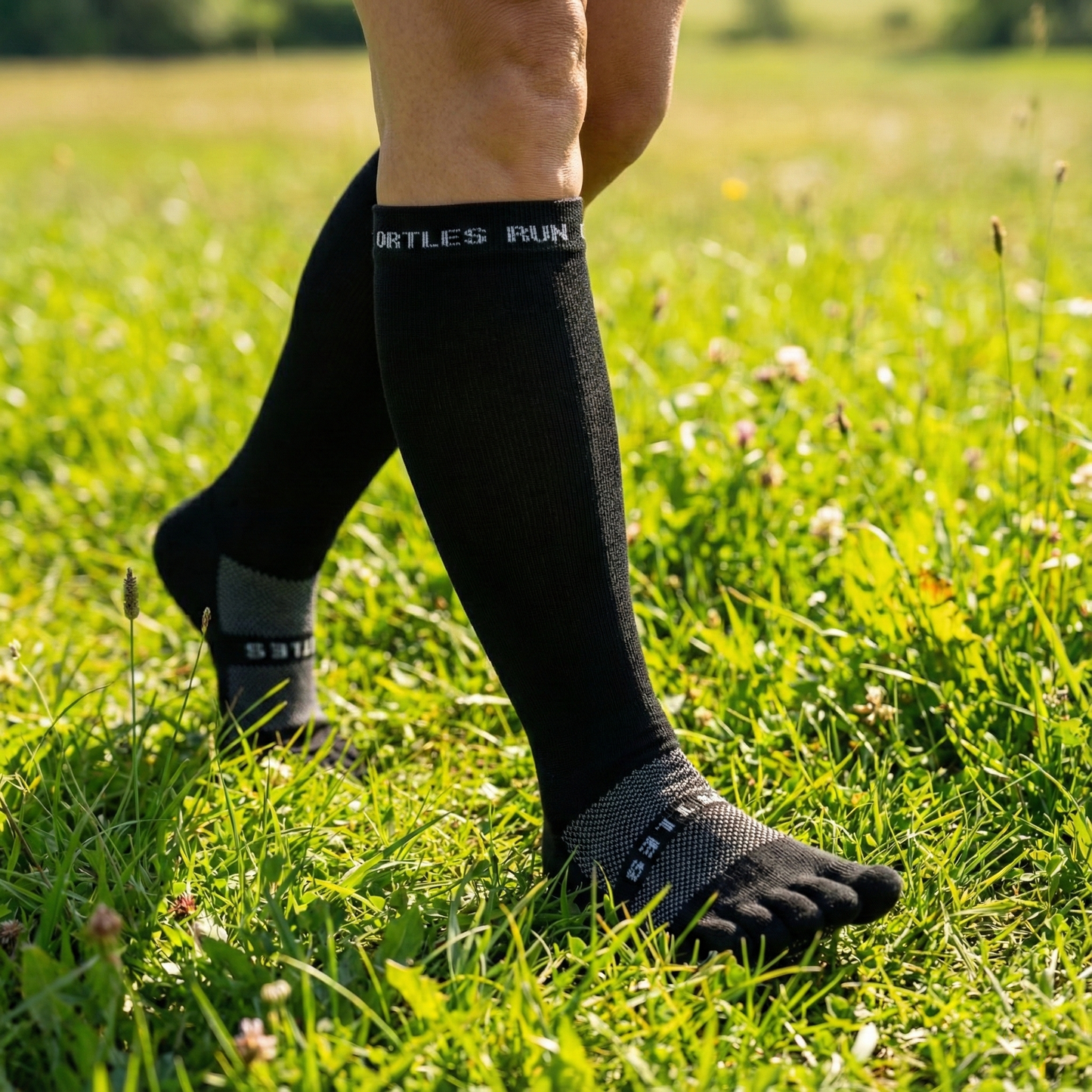 Flow+ Essential - Calze alte al ginocchio a 5 dita