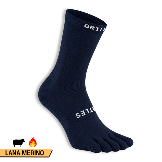 Ortles Thermo Blue - 5-Toe High Socks