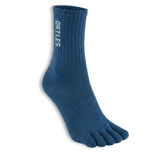 Ortles Pro Grip Blue - Calze Alte 5 Dita Antiscivolo