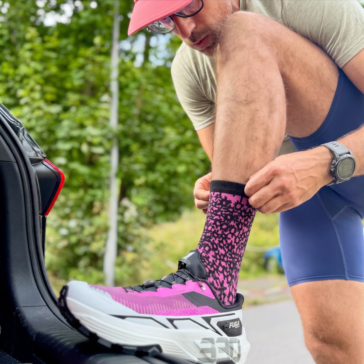 Sun PK - Chaussettes Hautes 5 Doigts