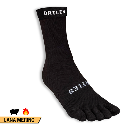 Ortles Thermo Black - Calze Alte 5 Dita