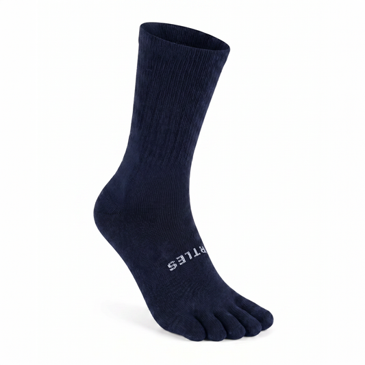 Ortles Zero Press Blue - Five-Toe High Socks without Elastic