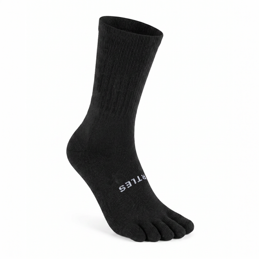 Ortles Zero Press Black - High Five-Toe Socks without Elastic