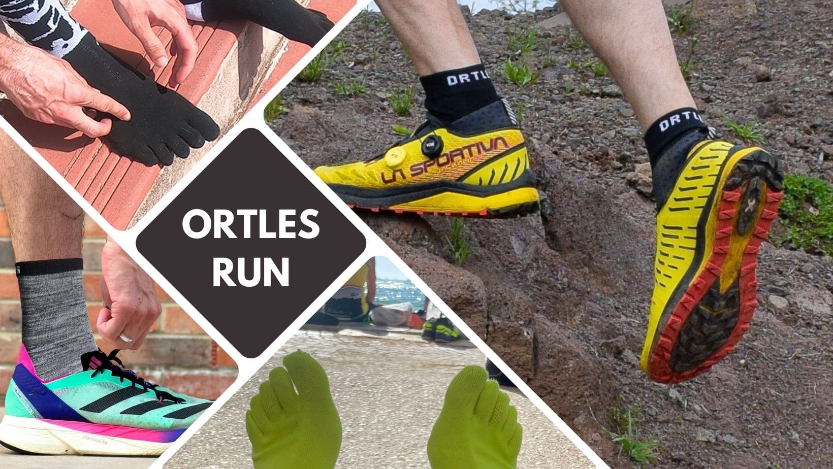 Ortles Trail Running 5 Finger Socks