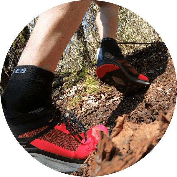 Calcetines Respetuosos 5 Dedos Knitido Track & Trail Ultralite Negro -  Deditos Barefoot